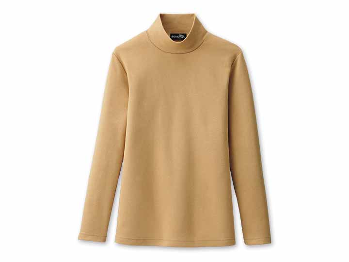 予約　あったか起毛着やせプルオーバー　マスタード　Ｍ