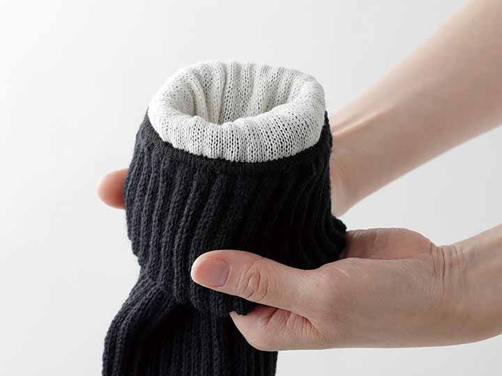 予約　内側シルク2重編みのびのびレッグウォーマー_3