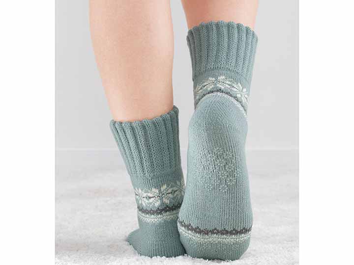 予約　裏起毛パイルびよ〜んすべり止め付ソックス_3