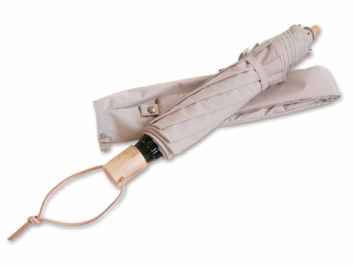 予約 小宮商店 ミラトーレ55CM折りたたみ傘 グレージュ_2