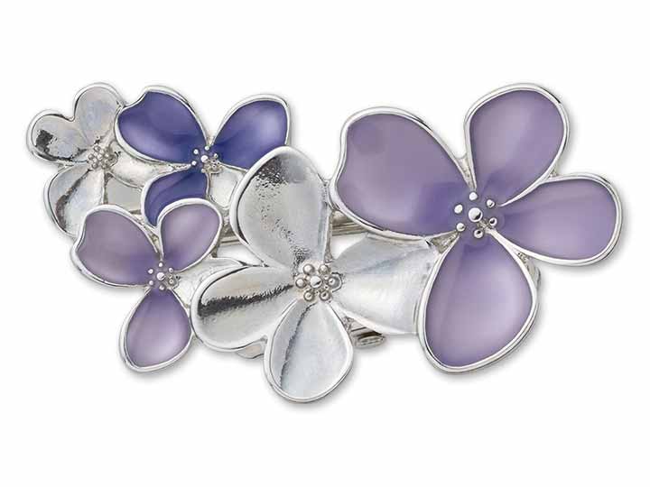 予約　華咲くブローチクリップ　ライラック