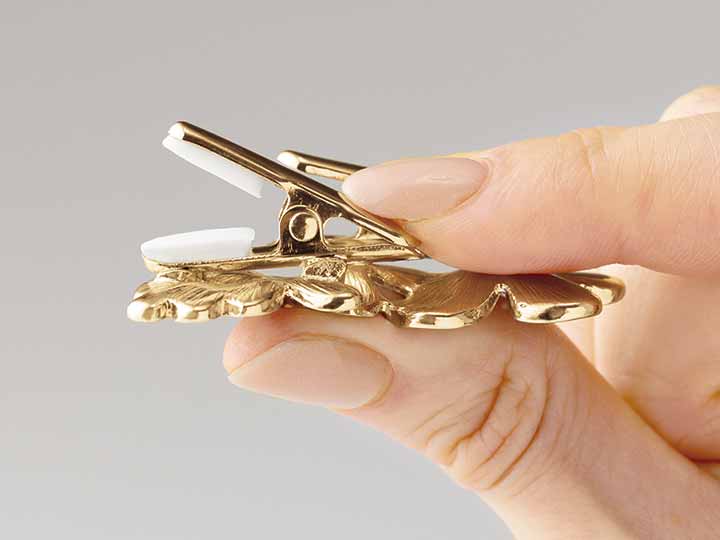 予約 華咲くブローチクリップ ミルキーベージュ_4