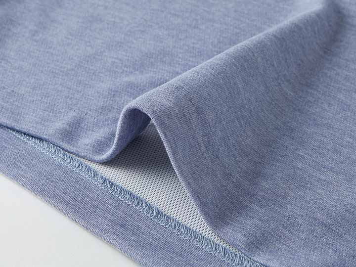 予約　まるで木陰のミラクルワイドパンツ　杢ブルー　Ｍ_4