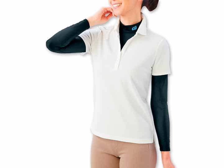 予約　ｅｃｌａＴｓｔｙｌｅアクティブＵＶストレッチシャツ　ブラック　ＬＬ_2