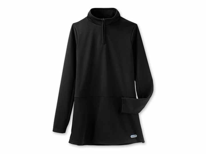 予約　吸汗速乾スポーツチュニック　ブラック　Ｌ_2