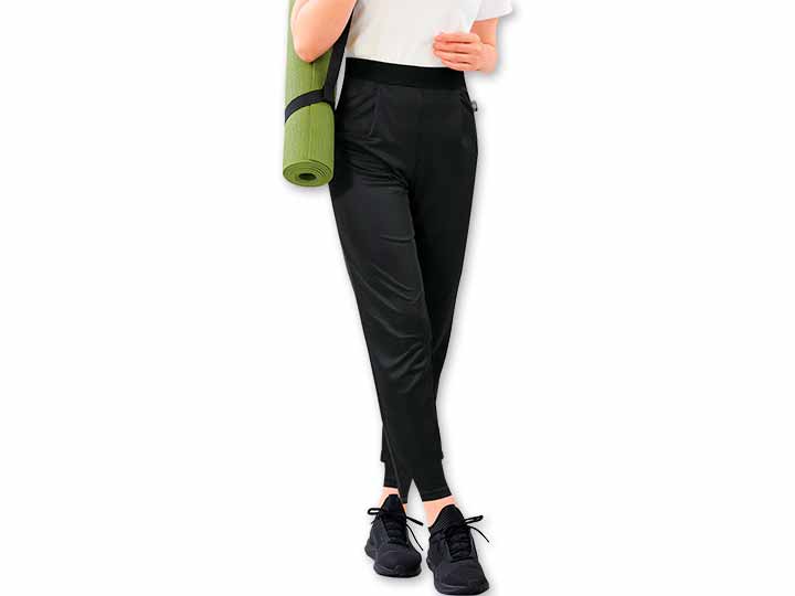 予約　ｅｃｌａＴｓｔｙｌｅアクティブタックヨガパンツ　ブラック　Ｌ_2