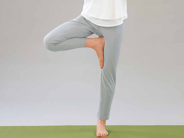 予約 eclaTstyleアクティブタックヨガパンツ グレー L_4