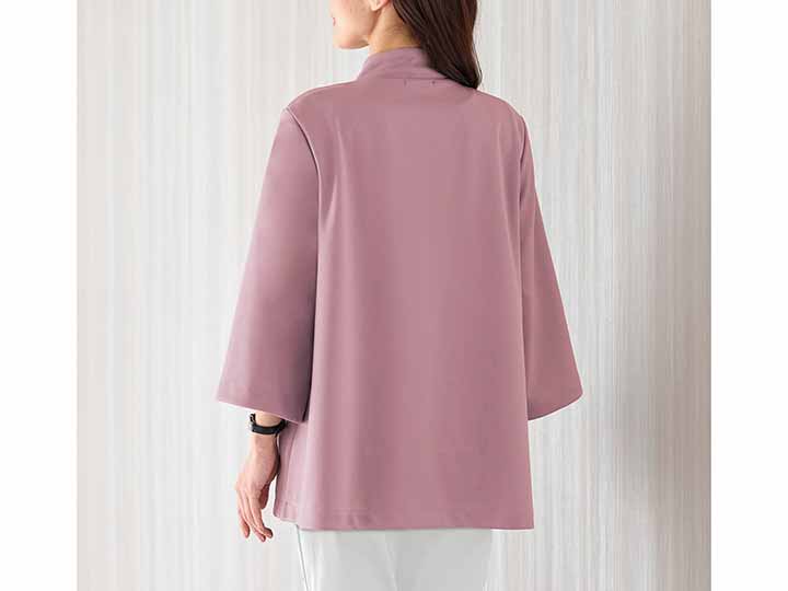 予約　サラッと快適ポンチョ風ジャケット　ローズグレー　ＬＬ〜3Ｌ_3