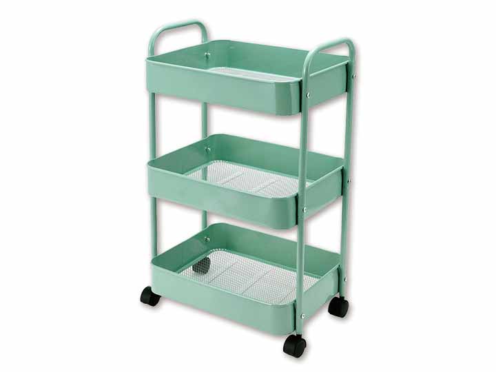 グリンデイ　組立式スチールパイプ3段ラック