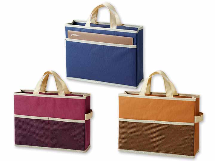 予約　持ち運びできる収納ボックスバッグ3色組