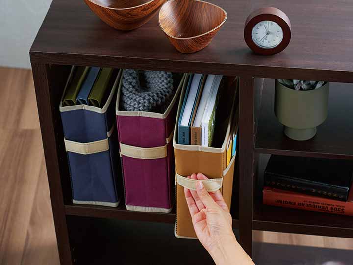 予約　持ち運びできる収納ボックスバッグ3色組_2