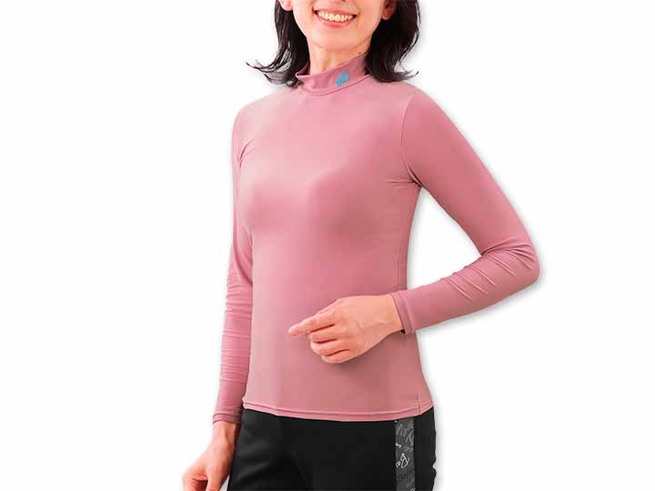 予約　ｅｃｌａＴｓｔｙｌｅアクティブＵＶストレッチシャツ　ローズ　Ｍ_2