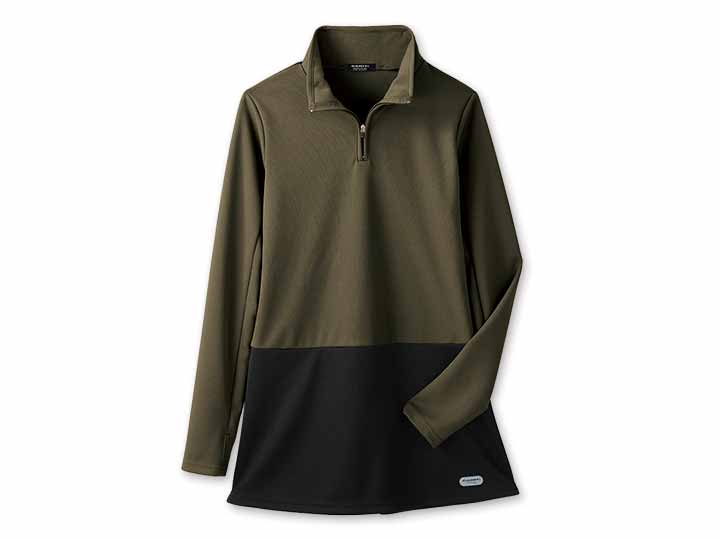 予約　吸汗速乾スポーツチュニック　カーキ　Ｌ