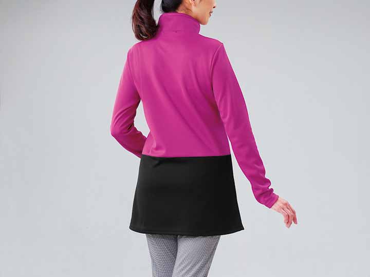 予約　吸汗速乾スポーツチュニック　ピンク　Ｌ_4