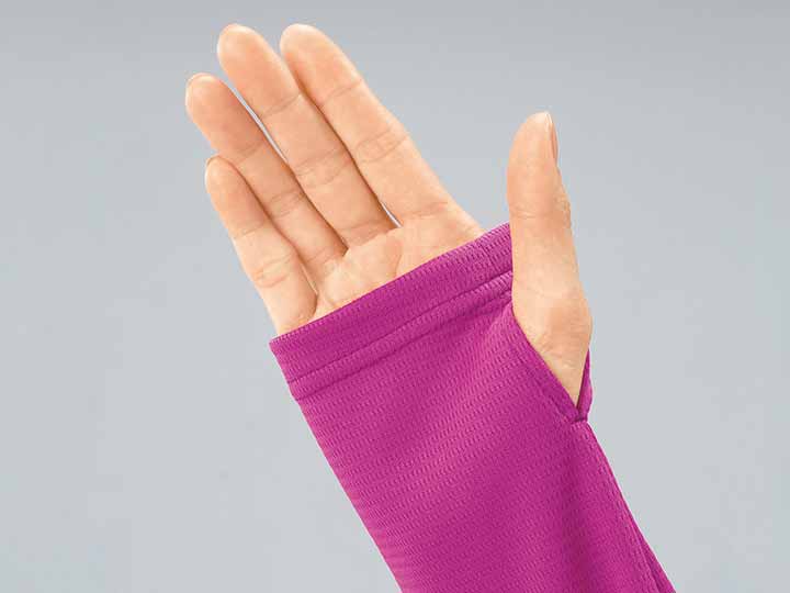 予約　吸汗速乾スポーツチュニック　ピンク　ＬＬ_5