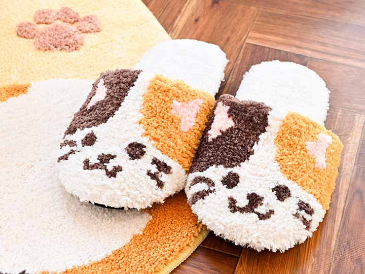 予約　ファンディットアニマル　スリッパ　ねこ_2