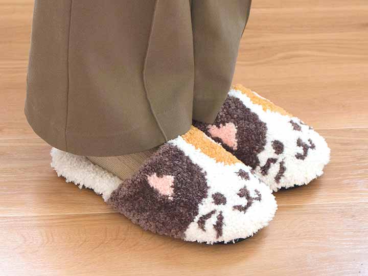 予約　ファンディットアニマル　スリッパ　ねこ_3
