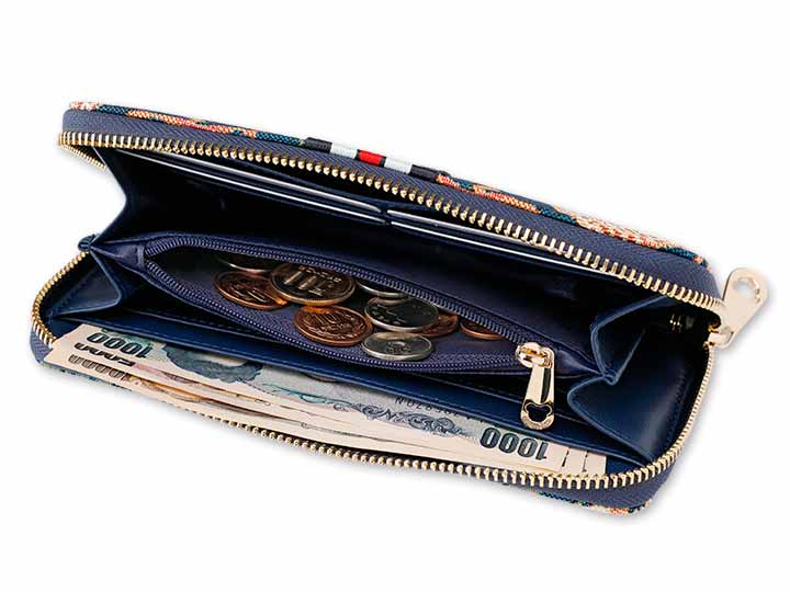 ヘニーベアジャカード織ラウンド財布_2