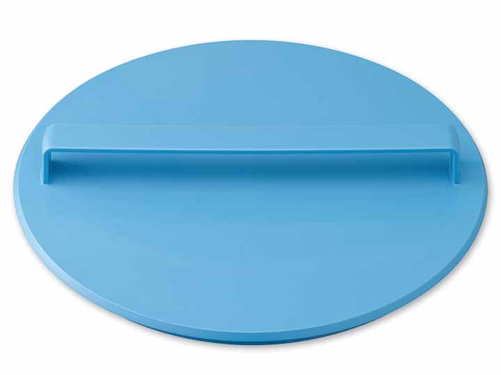 ソフトバケツ フタ付き ブルー_3