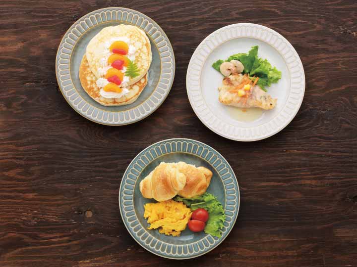 予約 クラシックカラー リムパン&ケーキ皿(3色組)_2