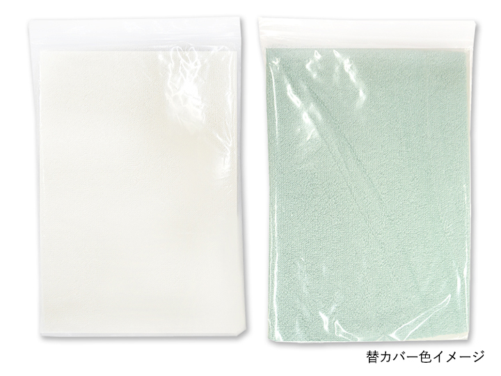 花柄ガーゼのふわふわフェミニン枕　替えカバー付き（シルバーグレー）_2