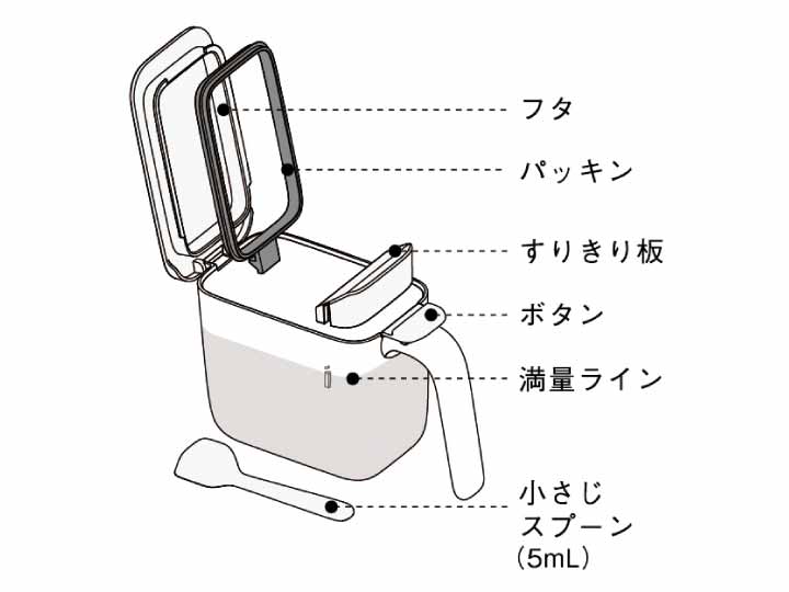 予約　マーナ調味料ポット　ホワイト　2コ組_5