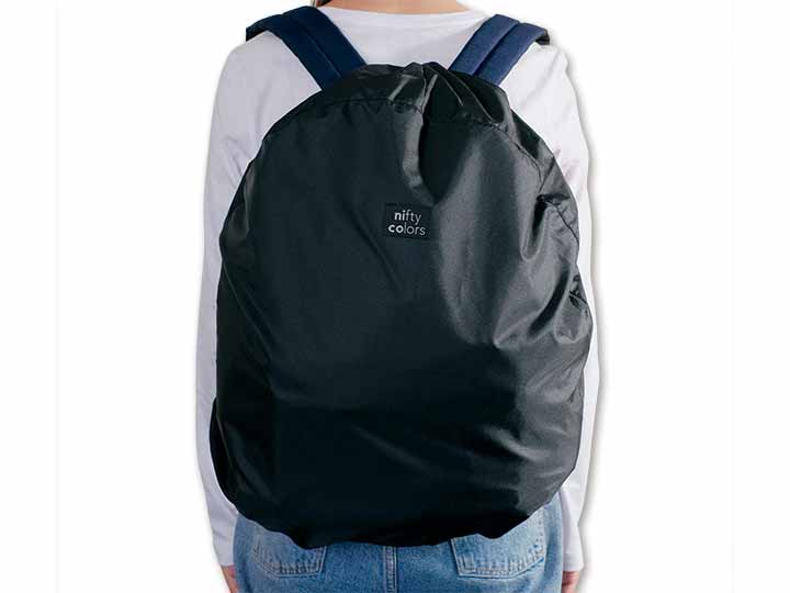 レインバックパックカバー　ソリッドブラック