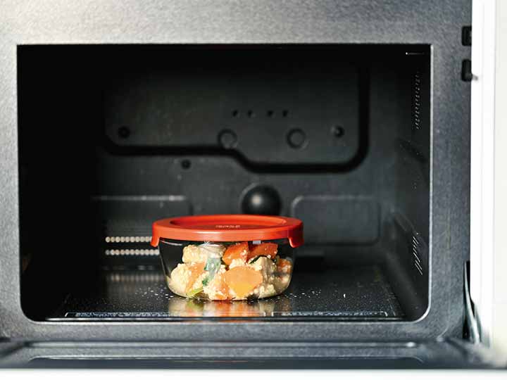 耐熱ガラス製保存容器丸3コセット　レッド　ＭＳＴ−3018−Ｒ_4