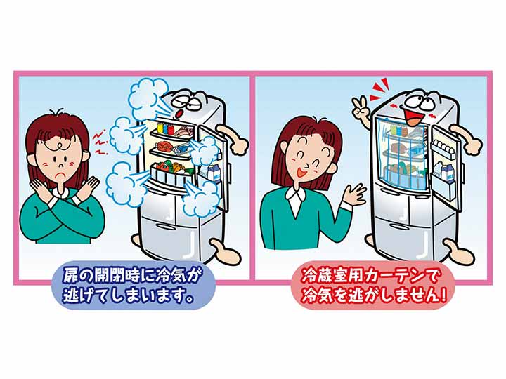 冷蔵室用カーテン　野菜柄_4
