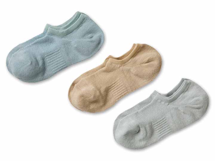 予約　麻混薄手カバーソックス（ライト）