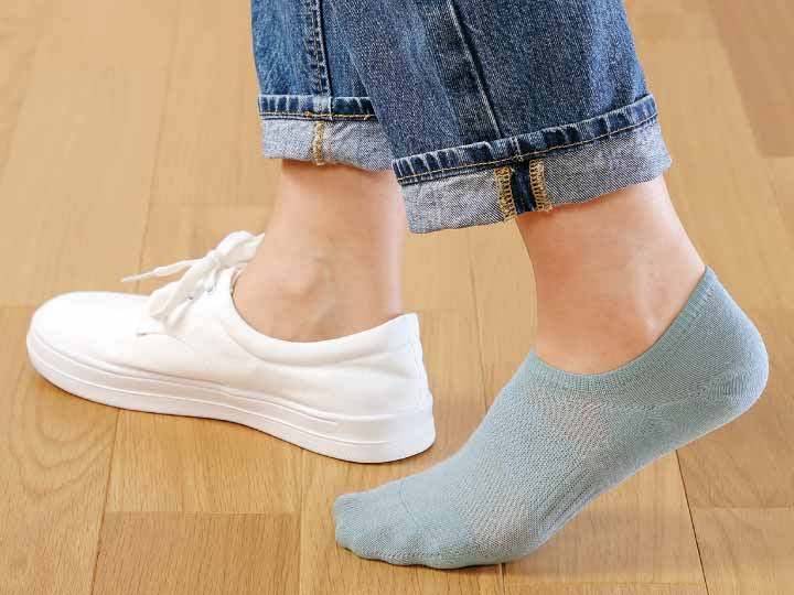 予約 麻混薄手カバーソックス(ライト)_2