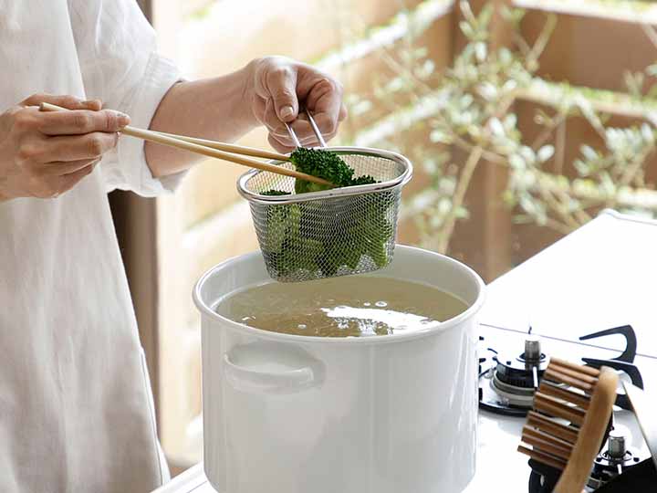 予約　家事問屋　茹で分けザル　9_3