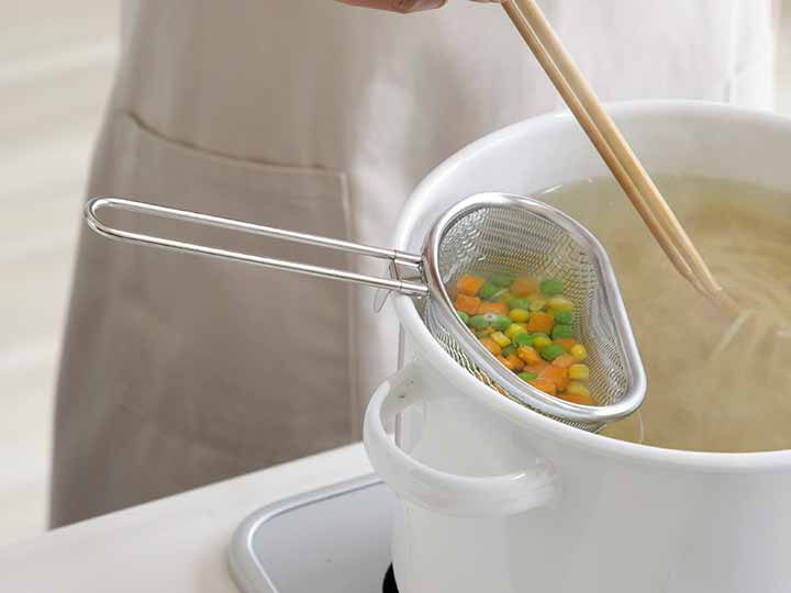 予約　家事問屋　茹で分けザル　9_4