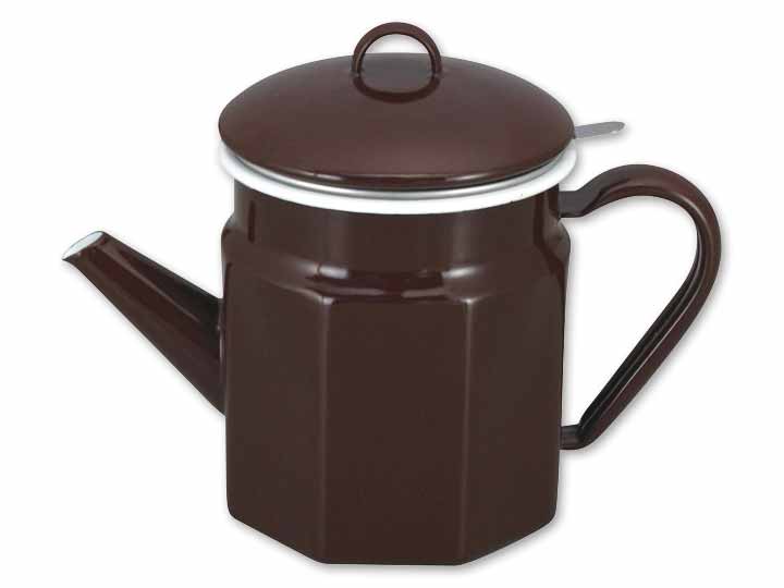 予約　活性炭付八角オイルポット　ブラウン