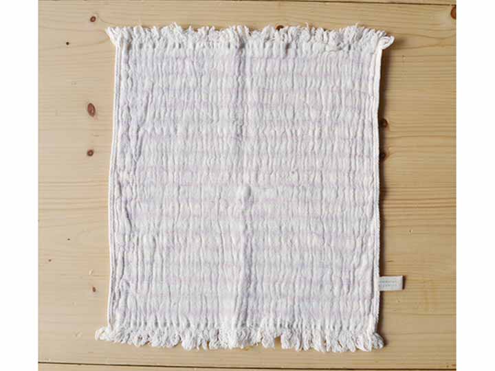 予約　スラブガーゼ　ウォッシュタオル　パープル