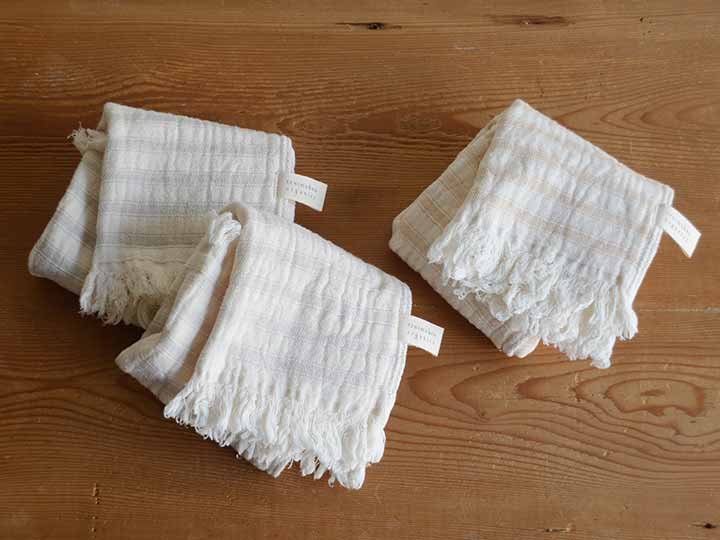 予約 スラブガーゼ ウォッシュタオル グレー_3