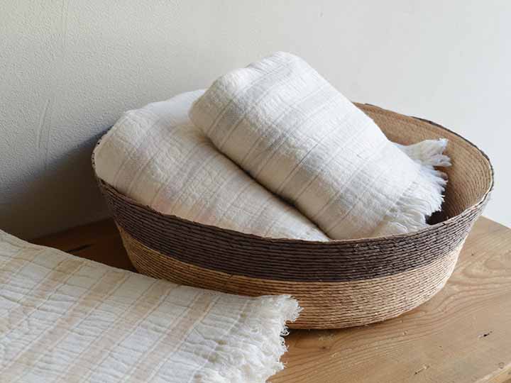 予約 スラブガーゼ バスタオル パープル_2