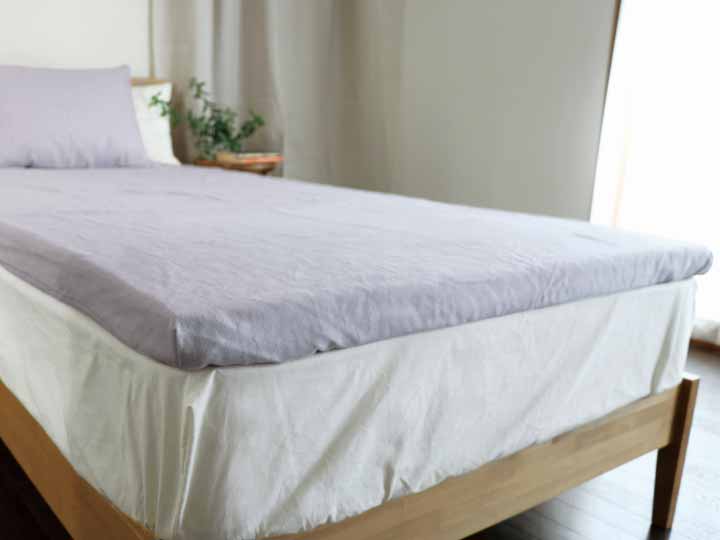 播州織あったか起毛フィットシーツ　シングル　そば