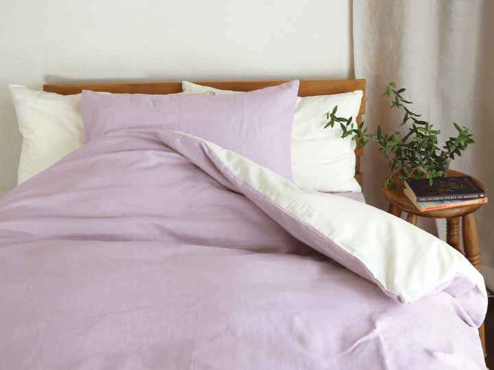 播州織あったか起毛掛カバー　シングル　すもも