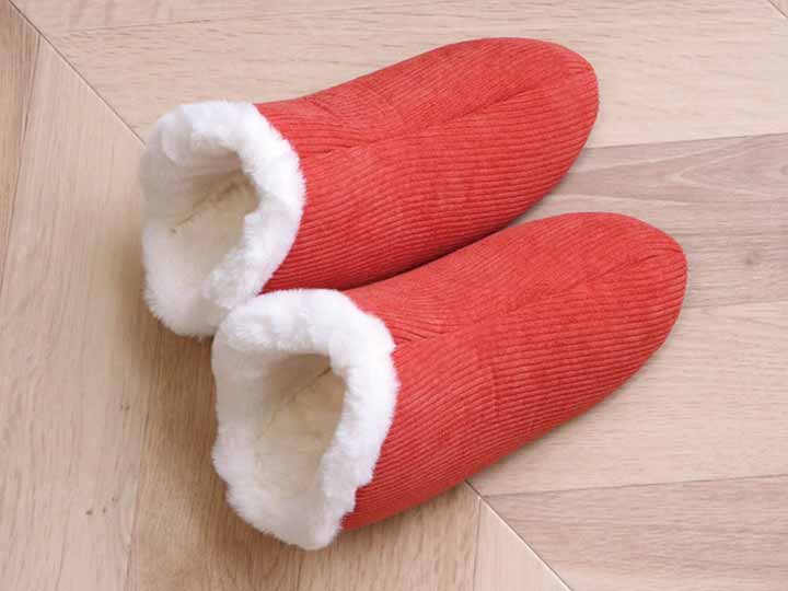 予約 甲高ルームスリッパ オレンジ M_3