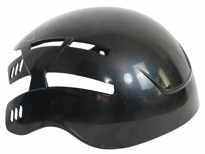ハット型ヘルメット　ブラック_2