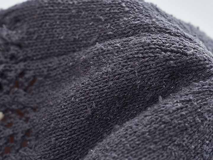 予約　絹のやわらかレースハット　ネイビー_2