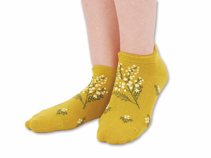 予約 日本製 ミモザスニーカー丈ソックス_3