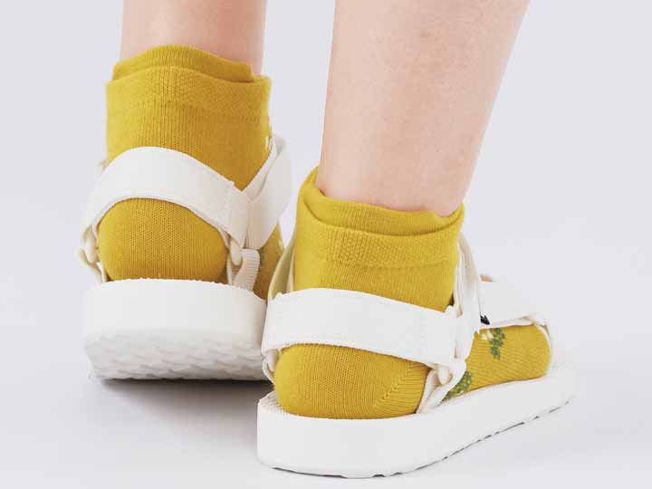 予約 日本製 ミモザスニーカー丈ソックス_4