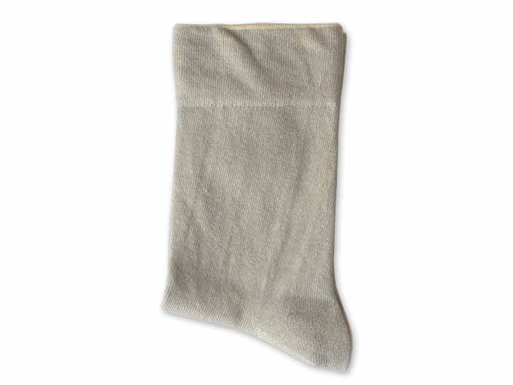 予約　いつもソックス　無地　グレー　Ｌ_2