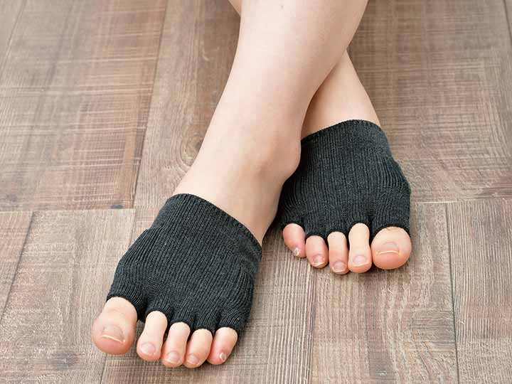 予約　ロコメイト　母趾保護サポートソックス　チャコールグレー