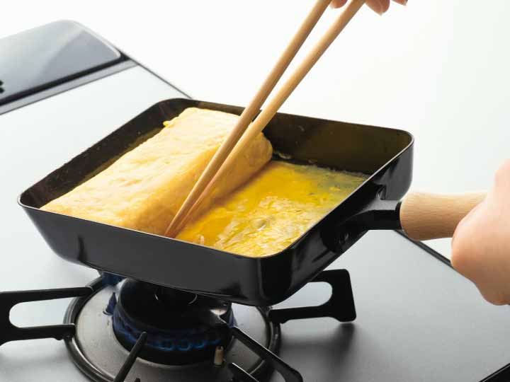 予約 千歳 鉄 木柄玉子焼 14×18CM_2