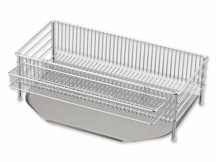 ラバーゼ　水切りかご　スリム縦置き3点セット