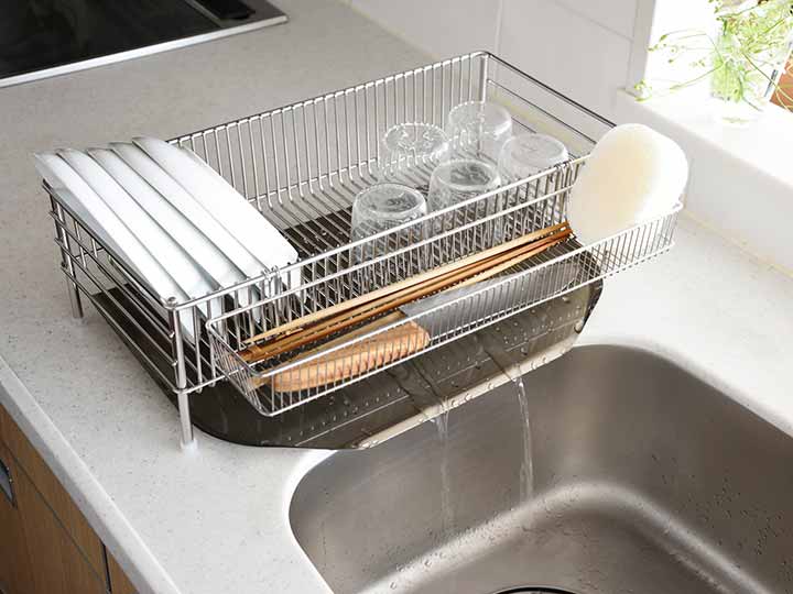 ラバーゼ 水切りかご スリム縦置き3点セット_2