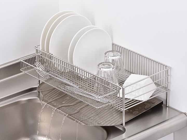 ラバーゼ 水切りかご スリム縦置き3点セット_3